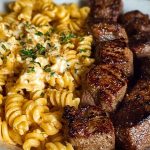 One-Pan Steak Bites & Cheesy Garlic Butter Noodles