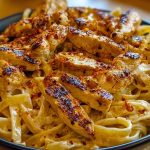 One-Pot Spicy Chicken Linguine in Creamy Sauce
