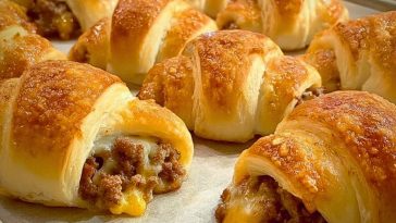 Sausage and Cream Cheese Stuffed Crescent Rolls