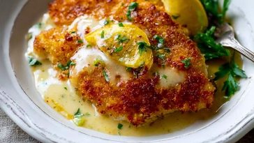 Zesty Lemon Pecorino Crispy Chicken Recipe