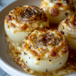 Baked Onions with Asiago Cheese