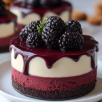 Blackberry Red Velvet Cheesecake
