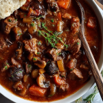Hearty Beef & Mushroom Stew