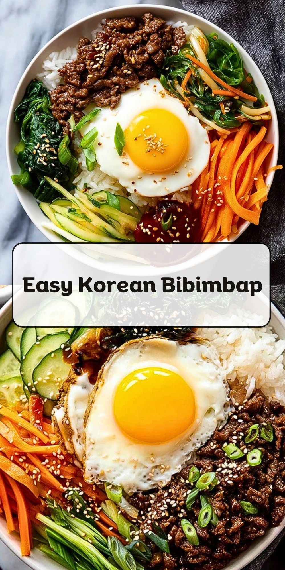 Easy Korean Bibimbap