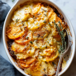 Cheesy Root Veggie Gratin