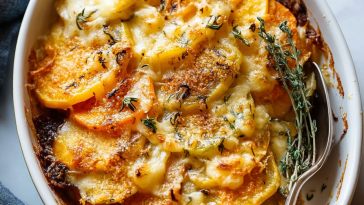 Cheesy Root Veggie Gratin
