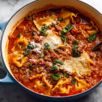 BEST EVER One-Pot Lasagna Soup