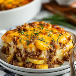 Cheesy Ground Beef and Potato Casserole