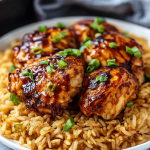 One-Pan Honey BBQ Chicken & Rice