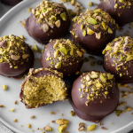 Dubai Chocolate Balls with Pistachio Kunefe Filling