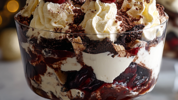 Black Forest Trifle for Christmas
