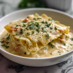 Creamy Alfredo Lasagna Soup