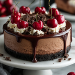 Chocolate Cherry Cheesecake