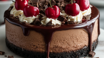 Chocolate Cherry Cheesecake