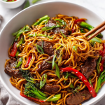 Sticky Beef Noodles
