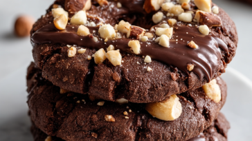 Chocolate Hazelnut Crunch Cookies