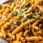 Creamy High Protein Beef Pasta