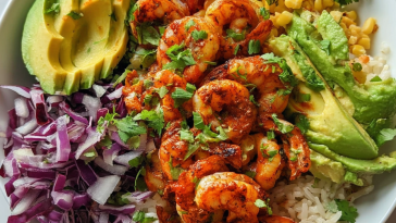 Spicy Shrimp Burrito Bowl