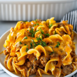 Southwest Ground Beef and Sweet Potato Skillet