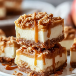 Caramel Apple Cheesecake Bars