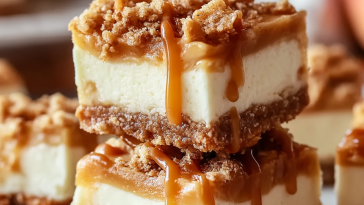 Caramel Apple Cheesecake Bars