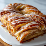 Cozy Apple Kringle with Vanilla Glaze