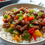 Beef Pepper Rice Bowl