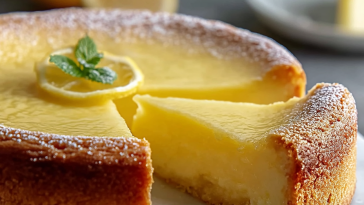 Refreshing Italian Lemon Custard Cake