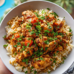 Smothered Chicken and Rice Bowl