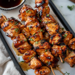 Bourbon Chicken Skewers
