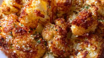 Crispy Parmesan Roasted Cauliflower
