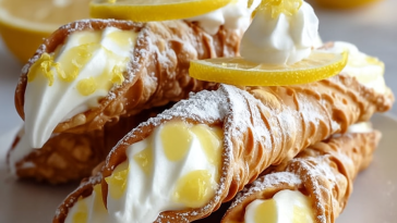Zesty Lemon Meringue Pie Cannoli