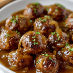 Meatballs in Savory Onion Gravy
