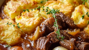 Beef Stew with Potato Topping