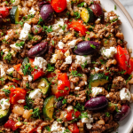 Mediterranean Ground Beef Stir-Fry