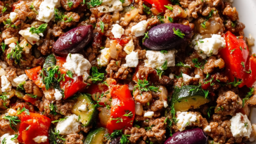 Mediterranean Ground Beef Stir-Fry