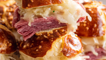 Reuben Pretzel Sliders