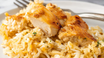 No Peek Chicken and Rice Casserole