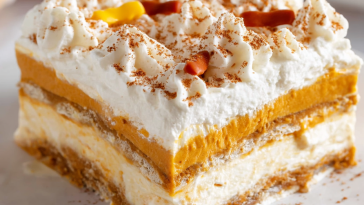 No Bake Pumpkin Lasagna Dessert
