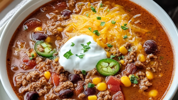 Easy Taco Soup with Ground Beef
