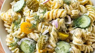 Dill Pickle Pasta Salad