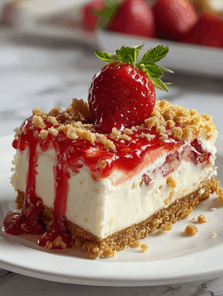 Strawberry Crunch Cheesecake Delight