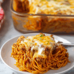 Baked Cream Cheese Spaghetti Casserole